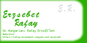 erzsebet rafay business card